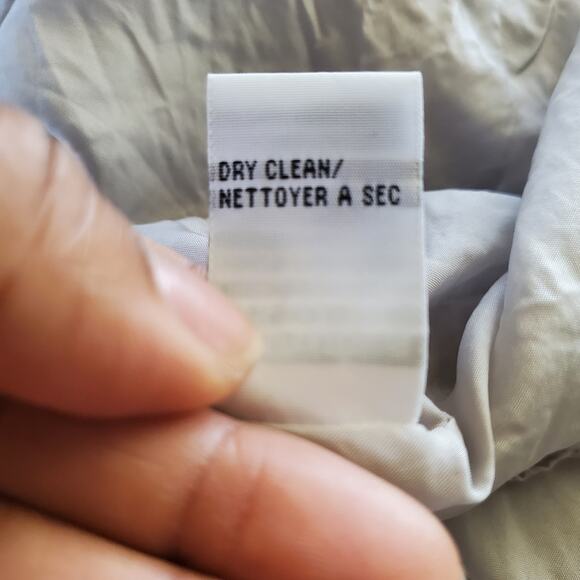 Calvin Klein Gray Spaghetti Strap Silk Pocket Dress Size 12 - Picture 8 of 8